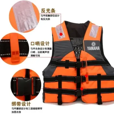 Life Jacket Safety Jacket With 4-Buckle for adults